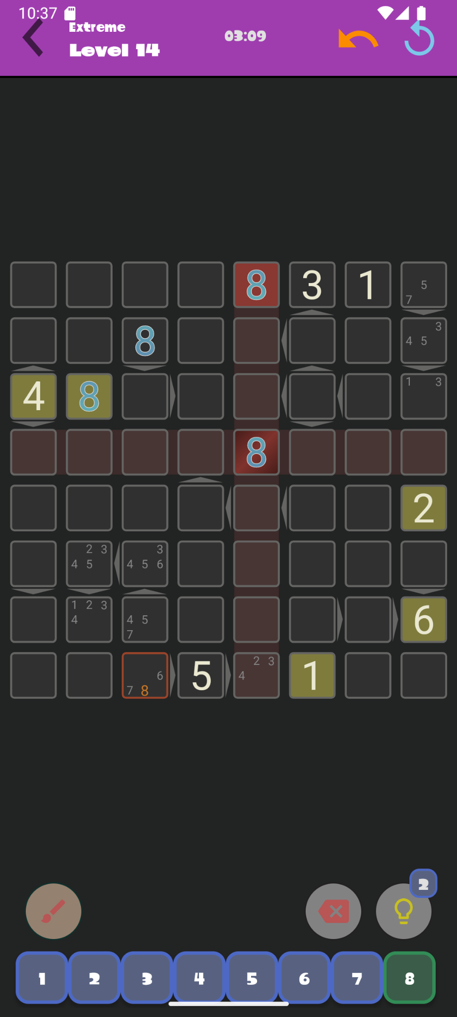 Futoshiki Puzzle App screenshot 2