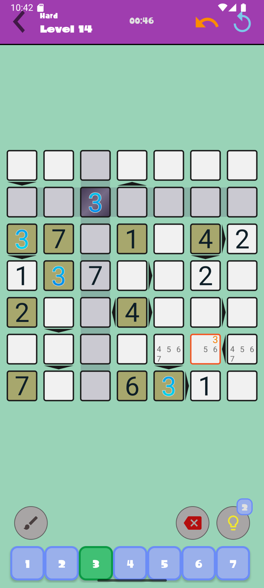 Futoshiki Puzzle App screenshot 1