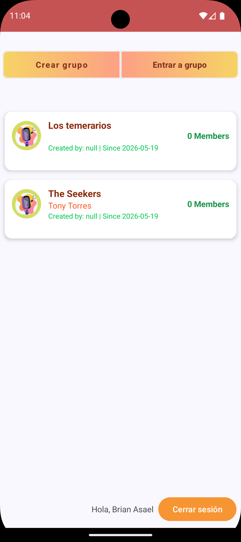 Repertoire App screenshot 1