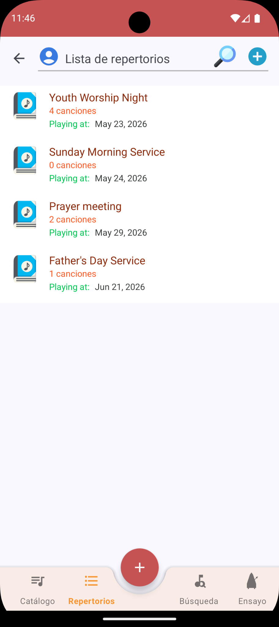 Repertoire App screenshot 2