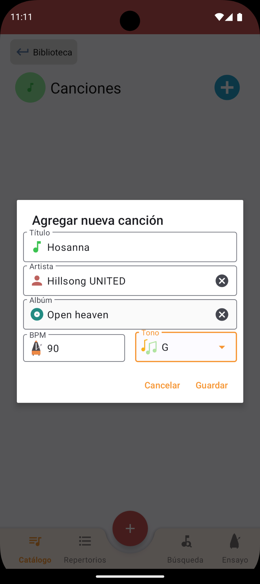 Repertoire App screenshot 4